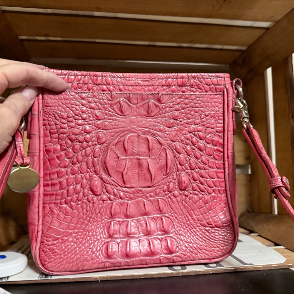 Brahmin Coral Embossed Crossbody Bag